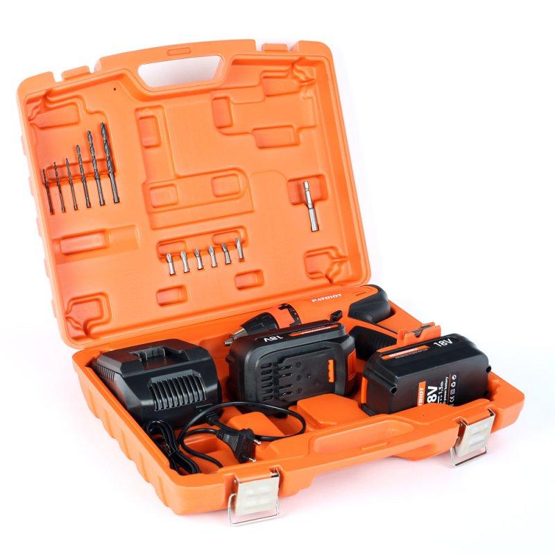 Аккумуляторная дрель-шуруповерт Patriot BR 180 Professional 180301450 в Переславле