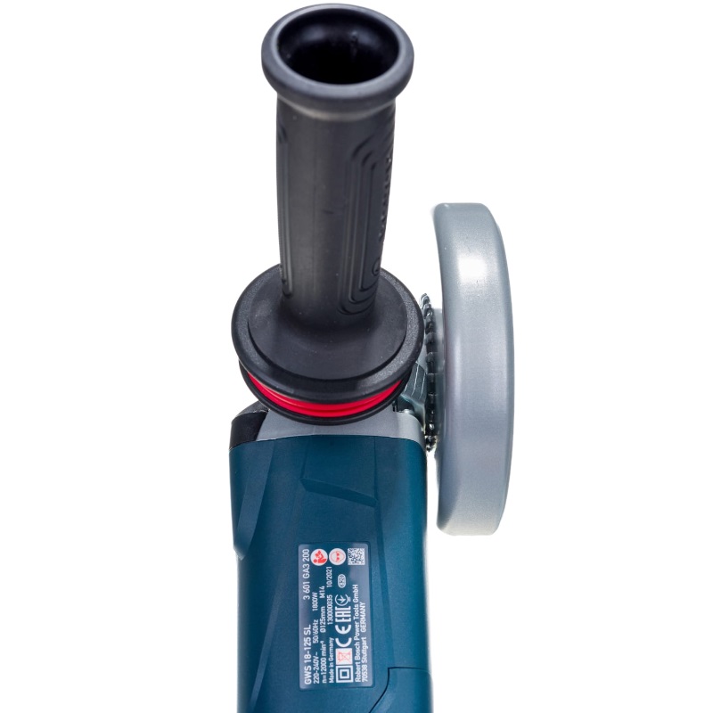 Угловая шлифмашина (болгарка) Bosch GWS 18-125 SL 0.601.7A3.200, 125 мм, 1800 Вт, плавный пуск, регулировка оборотов в Муроме