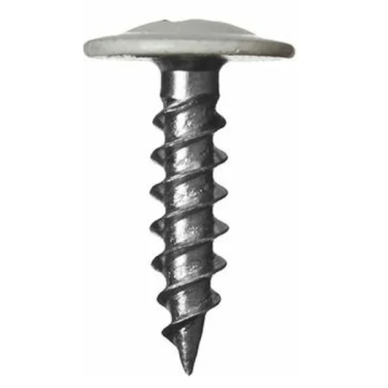 Саморез Starfix SMZ1-51229-50 42х16 мм с прессшайбой цинк острый RAL 9003 50 шт в зип-локе 100₽