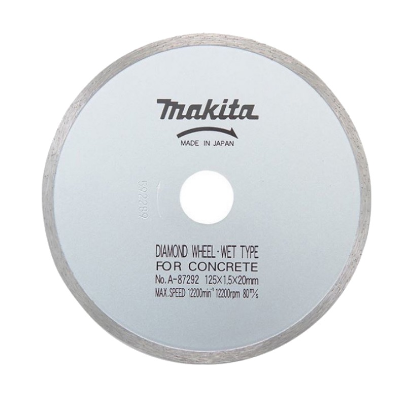 Алмазный диск Makita A-87292 по бетону/кирпичу (125x20x1,5x4 мм, мокрый рез) в Туле