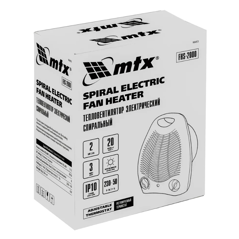 Тепловентилятор электрический спиральный MTX FHS-2000 96413 в Костроме