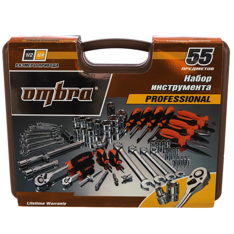 Набор инструмента Ombra OMT55S, 4-32мм 1/4" и 1/2"DR 