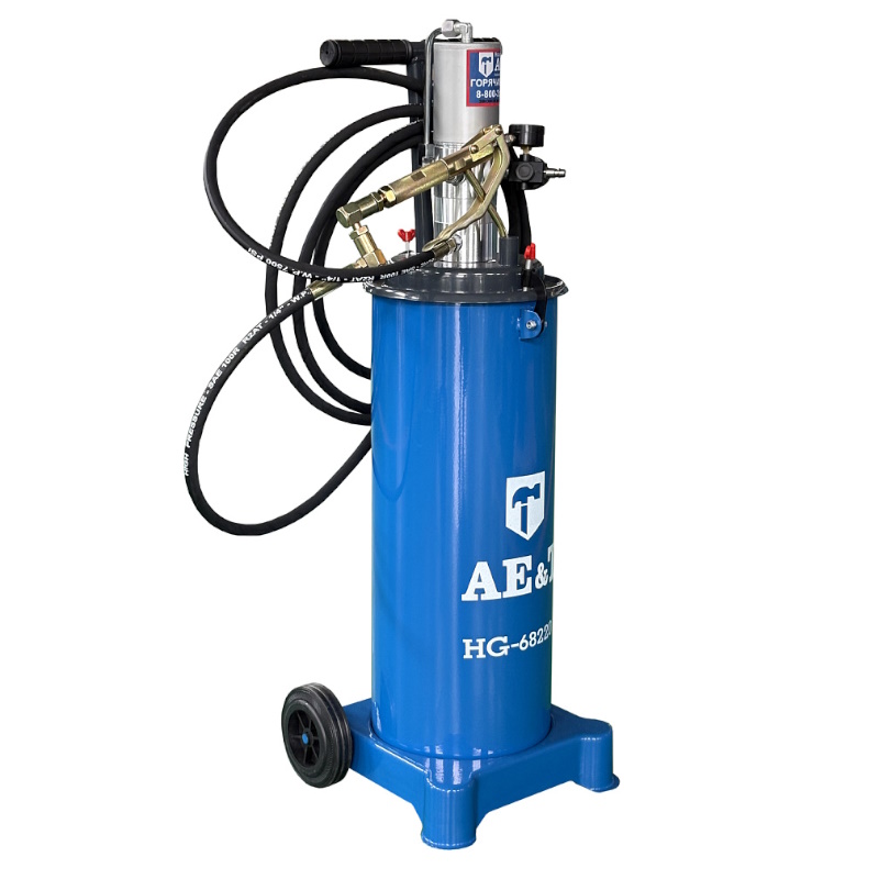 Солидолонагнетатель пневматический AE&T HG-68220, 20 л