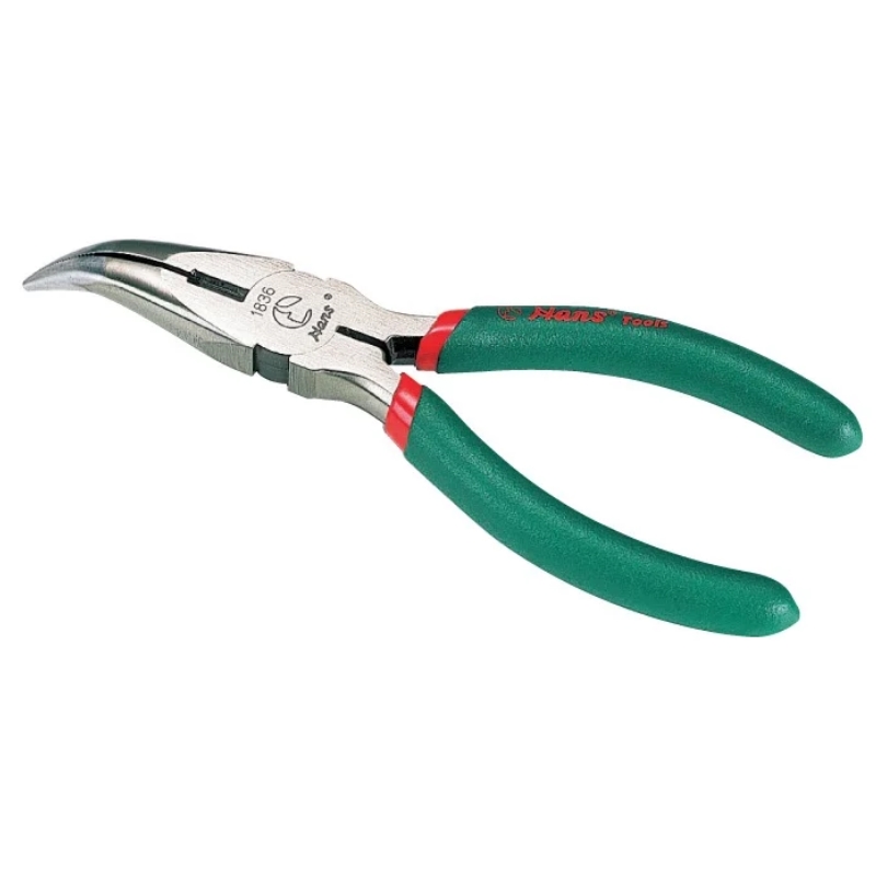 Плоскогубцы изогнутые Hans 1836-08 195мм 1612₽