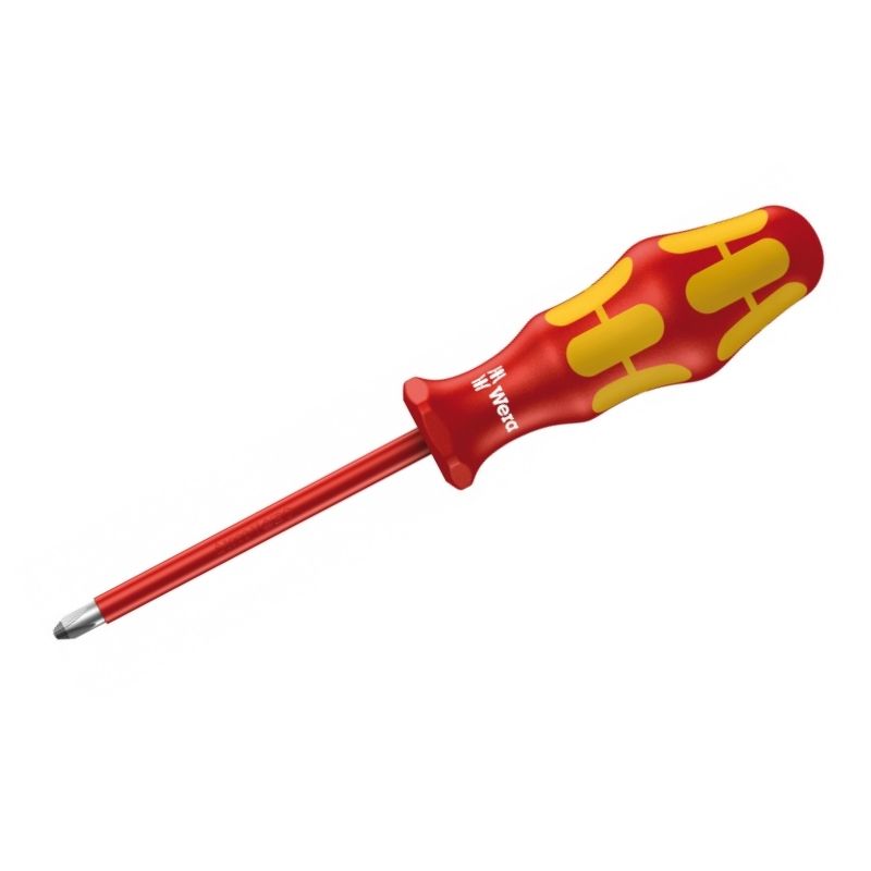 Отвертка диэлектрическая крестовая Pozidriv Wera Kraftform Plus 165 i PZ VDE, PZ 2 / 100 мм, WE-006164 в Иваново