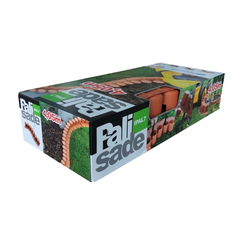 Бордюр для сада Prosperplast IPAL7-R624 Palisada, 4.05м, терракотовый