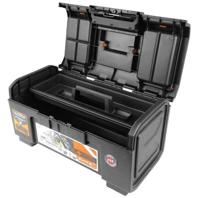 Ящик для бытовых инструментов Blocker BR 3941 Boombox (19 дюймов, пластиковая защелка, вес 2 кг) в Вологде