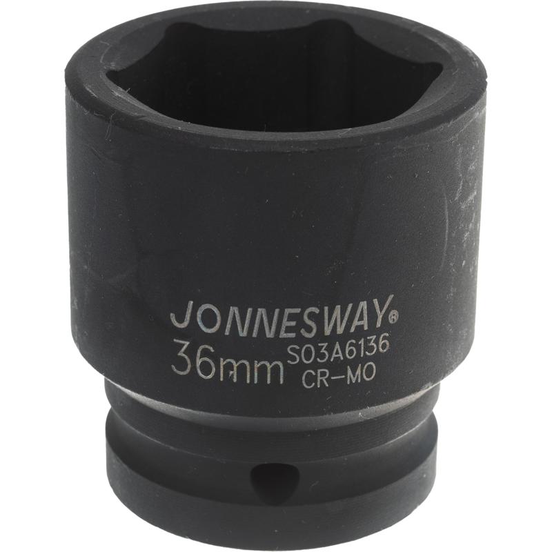 Ударная торцевая головка Jonnesway S03A6136 (соединение 3/4 дюйма, размер 36 мм, шестигранный тип) в Череповце