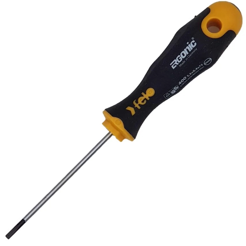 Отвертка Felo Ergonic 40002210, плоская шлицевая 2,5X0,4X75 (Германия) в Туле