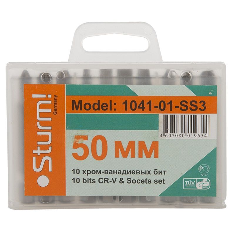 Набор бит Sturm 1041-01-SS3, 10 шт.