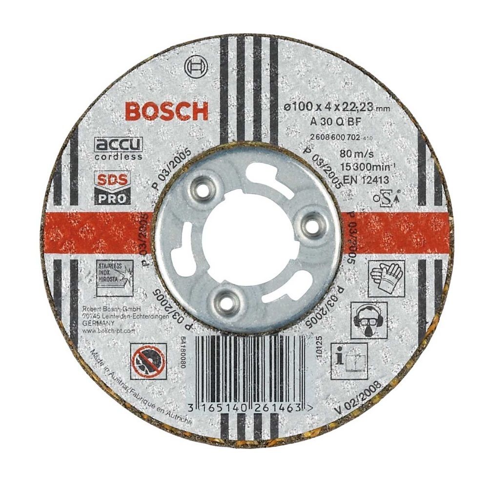 Обдирочный круг Bosch 2608600702 100x4x2223 мм 188₽