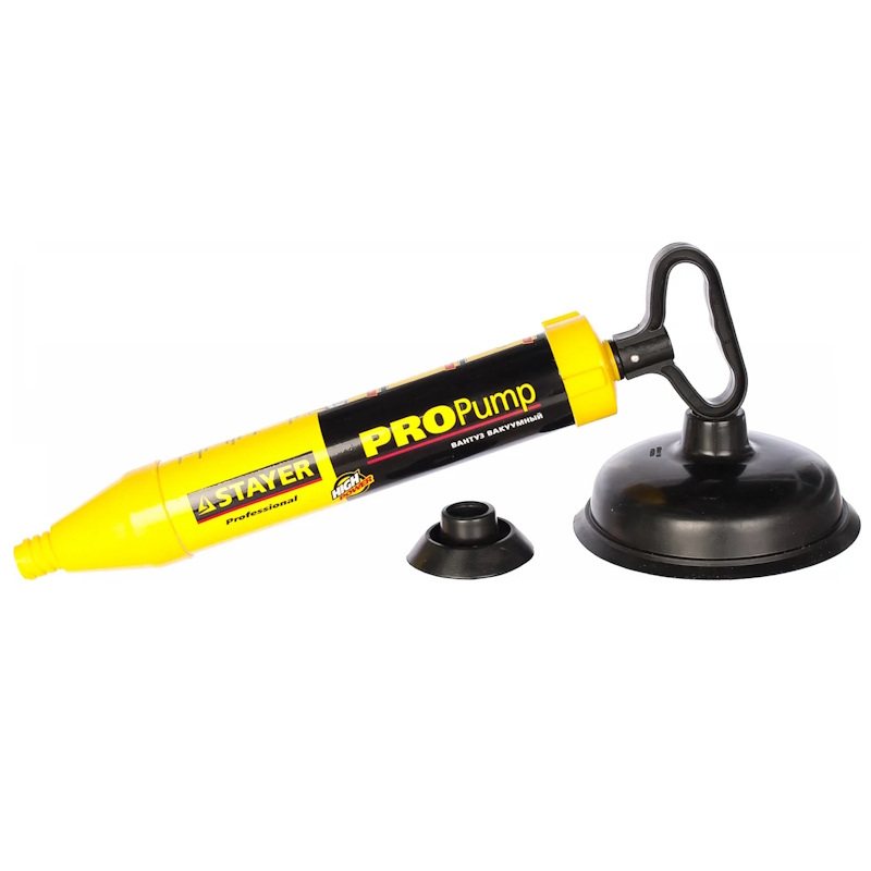 Вантуз Stayer "Professional" 51925 вакуумный PROPump, с двумя адаптерами в Иваново