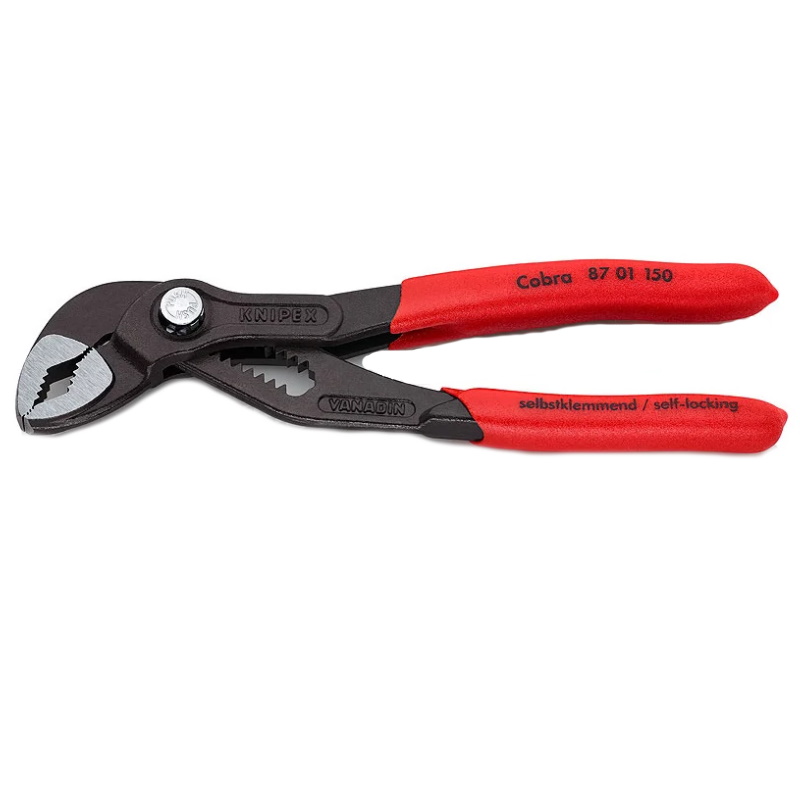 Клещи переставные Knipex Cobra KN-8701150SB, фосфатированные, обливные ручки, зев 32 мм, длина 150 мм