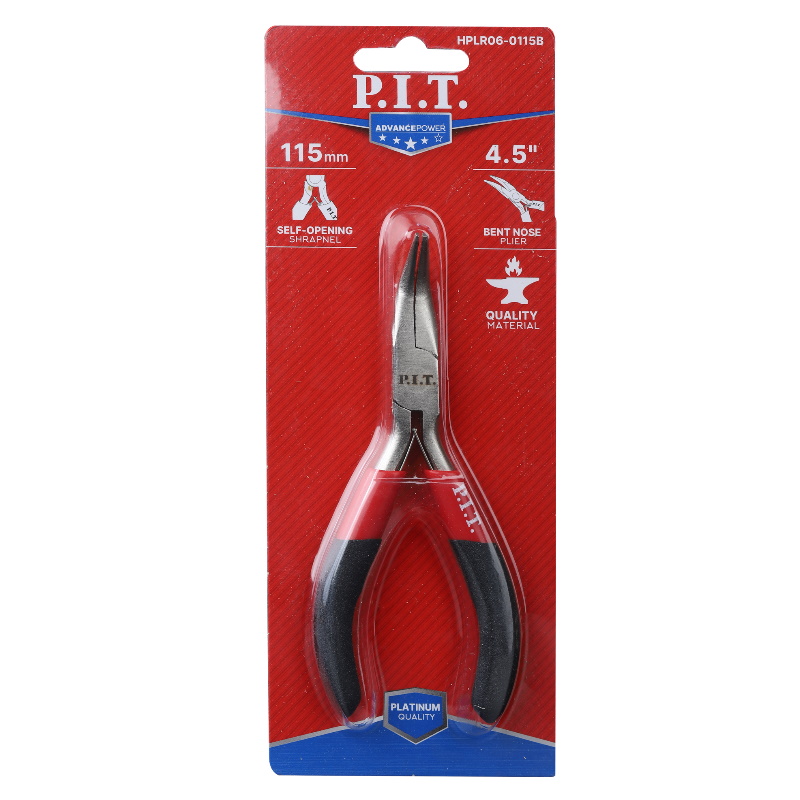 Длинногубцы P.I.T. cерия Advance HPLR06-0115B, мини, изогнутые (115 мм, сталь CR-V, 63HRC, пружина) в Переславле