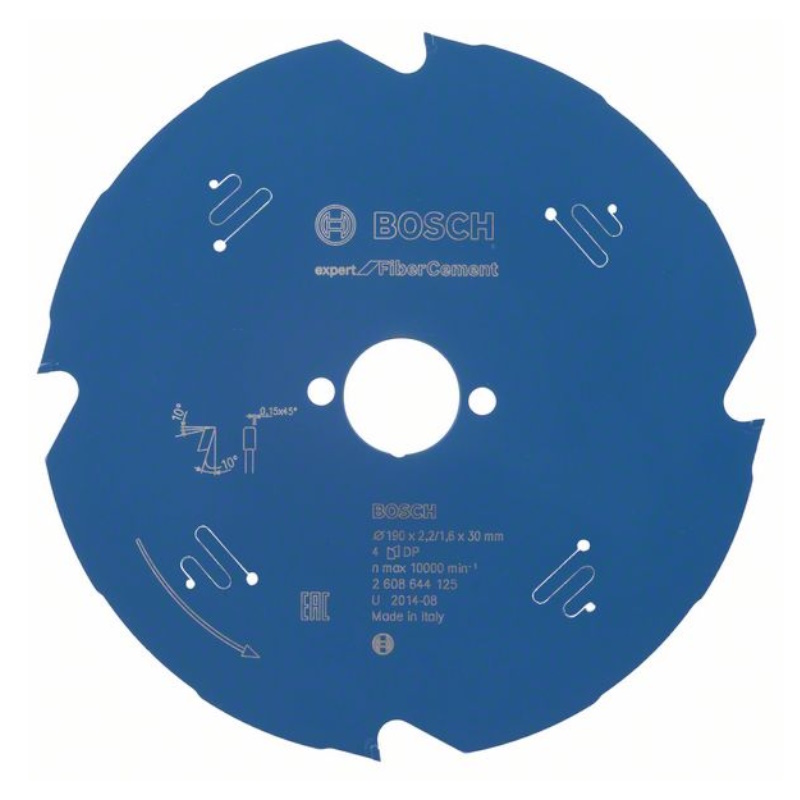 Диск пильный по фиброцементу и гипсокартону Bosch 2.608.644.125, EXP FC, 190x30-4T в Муроме