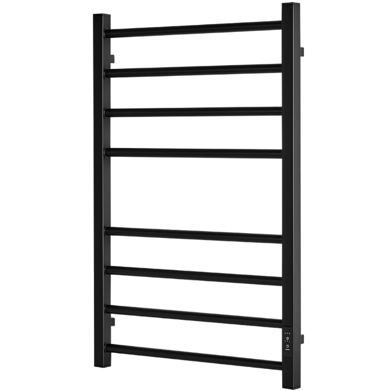 Полотенцесушитель электрический Stout PIANO quadro SHQ-P2QR-008050, 80*50, черный матовый в Ярославле