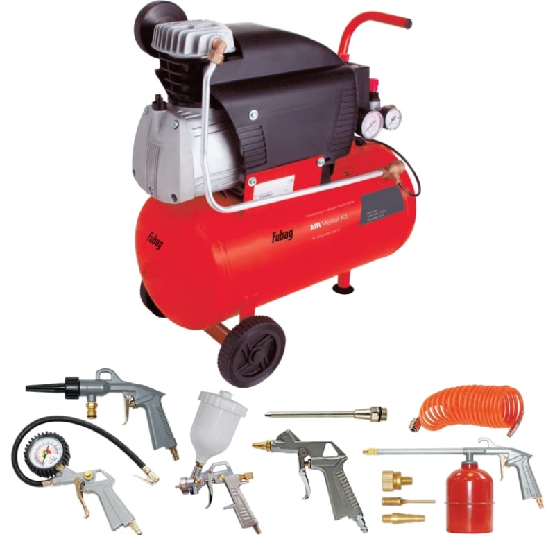 Компрессор масляный Fubag AIR MASTER KIT (FC2/24 + 8 предметов)