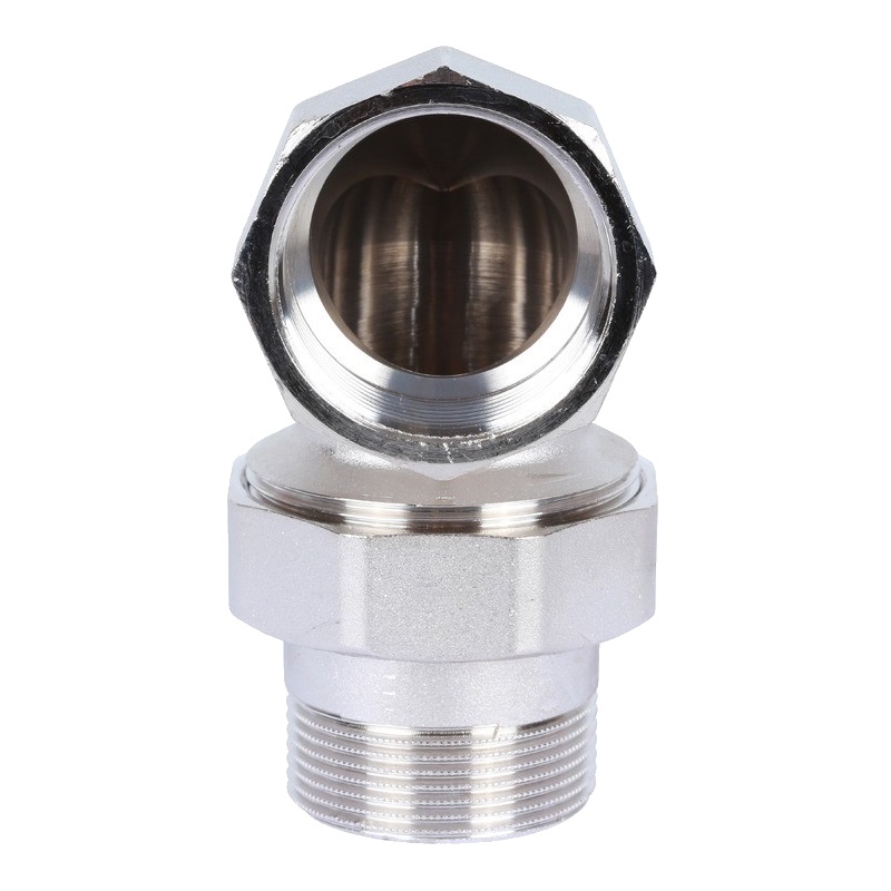 Американка угловая Stout SFT-0057-000112 ВН, 1"1/2, уплотнение под гайкой o-ring кольцо, никелированное в Переславле