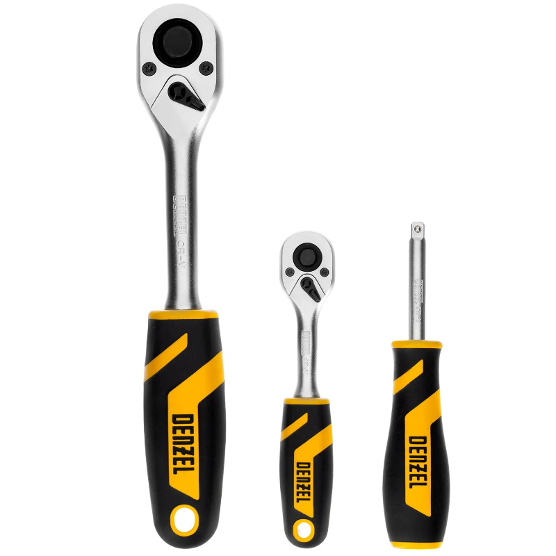 Набор инструментов Denzel 15814, 1/2", 1/4", CrV, S2, пластиковый кейс, 109 предметов