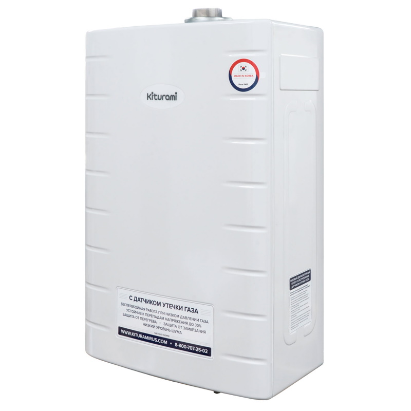 Котел газовый Kiturami World Alpha-13 НС-1500738, настенный, 2 контура, закрытая камера сгорания, с выносным п/у