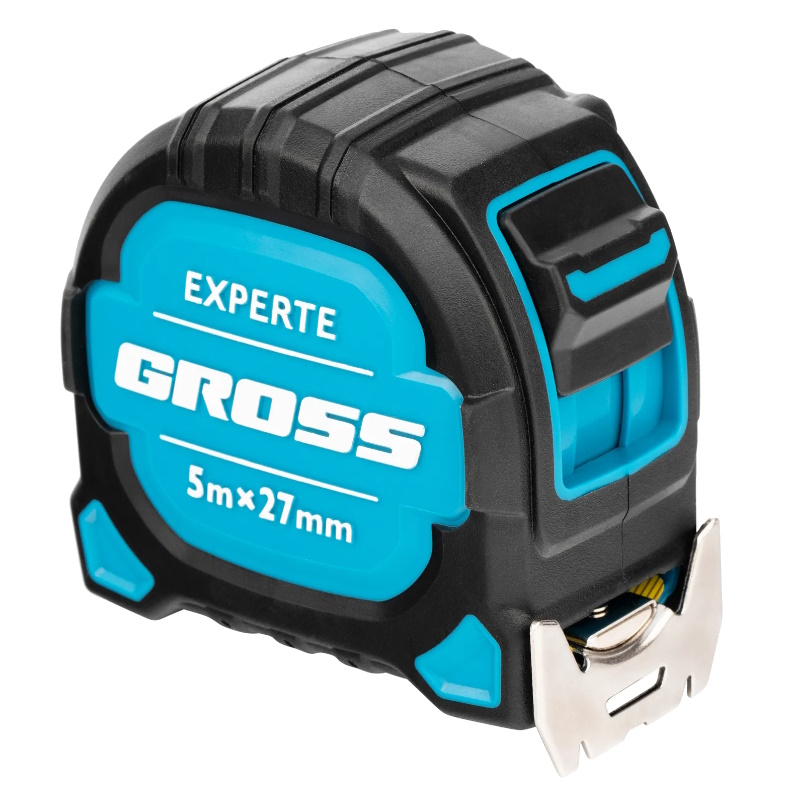 Рулетка Gross Experte 32575, 5 м x 27 мм, двухкомпон. корпус, магнит, двухстор. разметка, нейлон в Муроме
