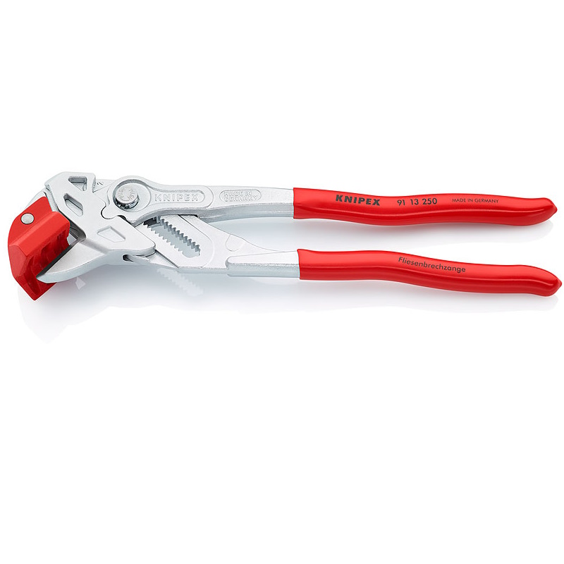 Клещи для разлома плитки / керамогранита Knipex KN-9113250, 250 мм, хром, обливные ручки в Рыбинске