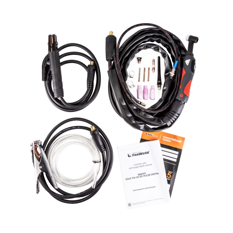 Аппарат аргонодуговой сварки FoxWeld Saggio Cold TIG 210 DC Pulse Digital, 9250