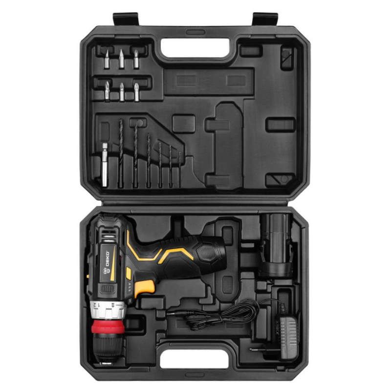 Аккумуляторная дрель-шуруповерт Deko GCD12DU3 063-4115 Li-Ion. в кейсе