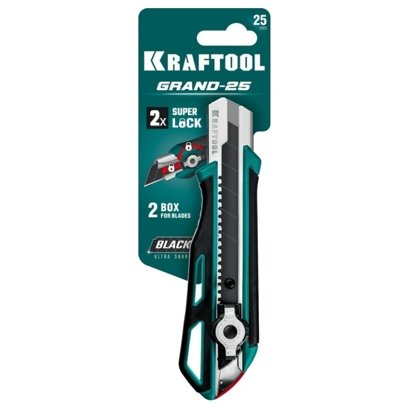 Нож Kraftool Grand-25 c сегментированным лезвием 25 мм 09190