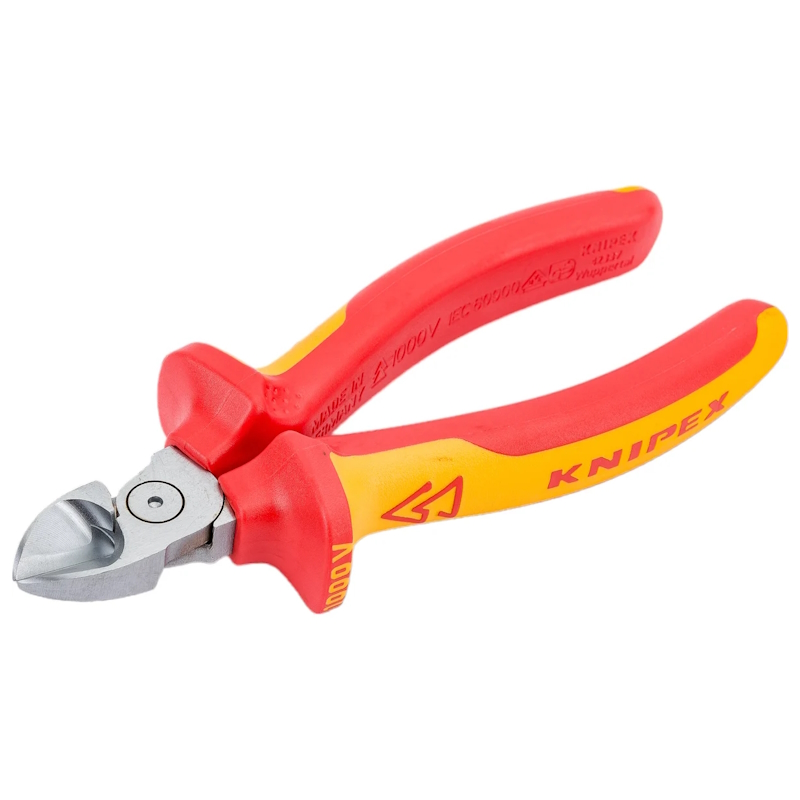 Бокорезы для кабеля Knipex VDE KN-7006180SB (двухкомпонентные рукоятки)