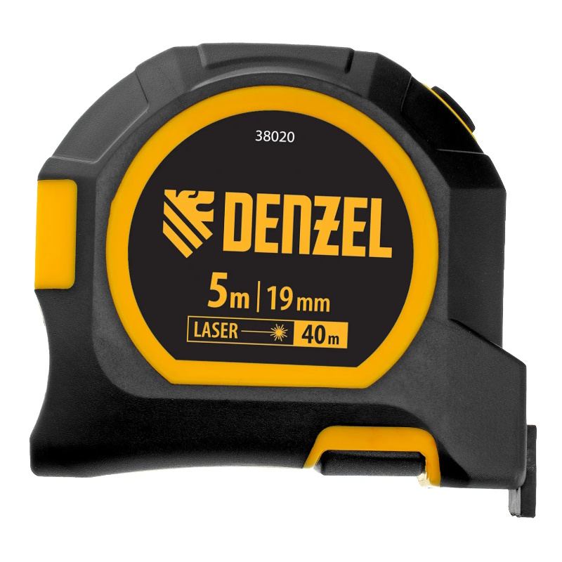 Лазерный дальномер с рулеткой Denzel LT-40 38020, 5м x 19 мм, дальномер 40м, автоматическая фиксация в Александрове