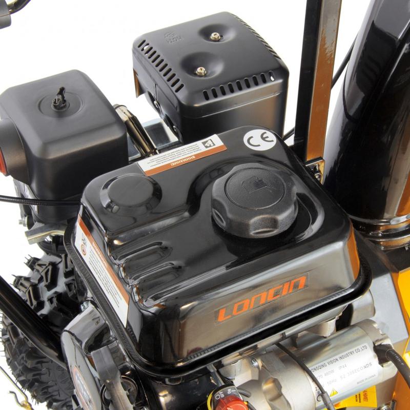 Бензиновая снегоуборочная машина SB 650 E, 6,5 л.с, LONCIN, с электростартером, фара. Denzel в Муроме