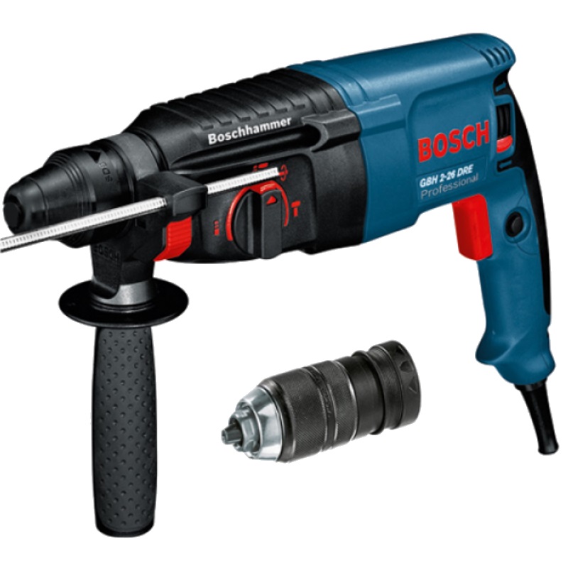 Перфоратор Bosch GBH 2-26DFR 0.615.990.G2F + ветровка в подарок в кейсе, с защитной муфтой в Муроме