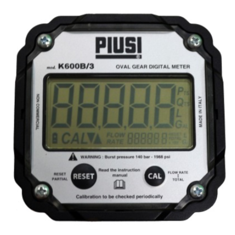 Электронный счетчик Piusi K600 B/3 F00491000, для дизельного топлива, 10-100 л/мин в Кинешме