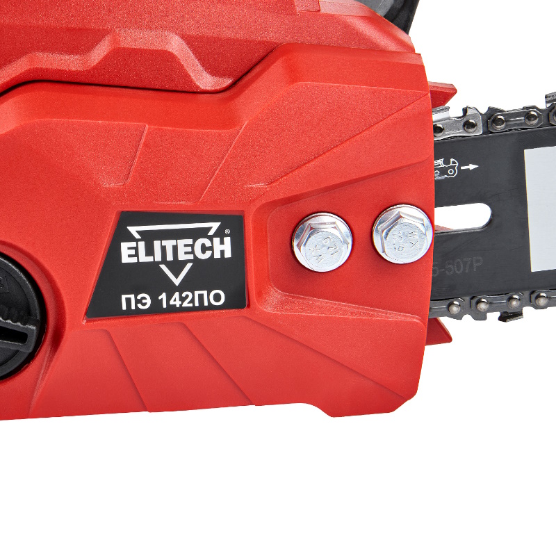 Пила цепная Elitech ДМ ПЭ 142ПО (E1611.022.00) 210673, 1400Вт, шина 30см, шаг 3/8", паз 1.3мм  в Твери