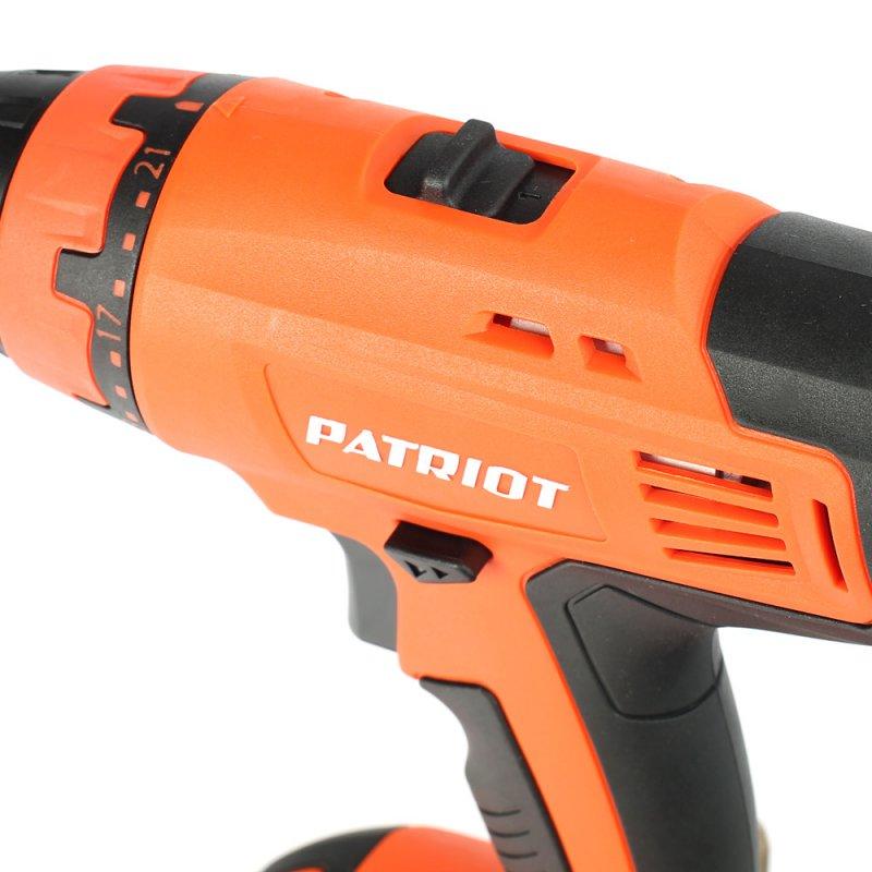 Аккумуляторная дрель-шуруповерт Patriot BR 140 180301420, с комплектом бит и сверл в Муроме
