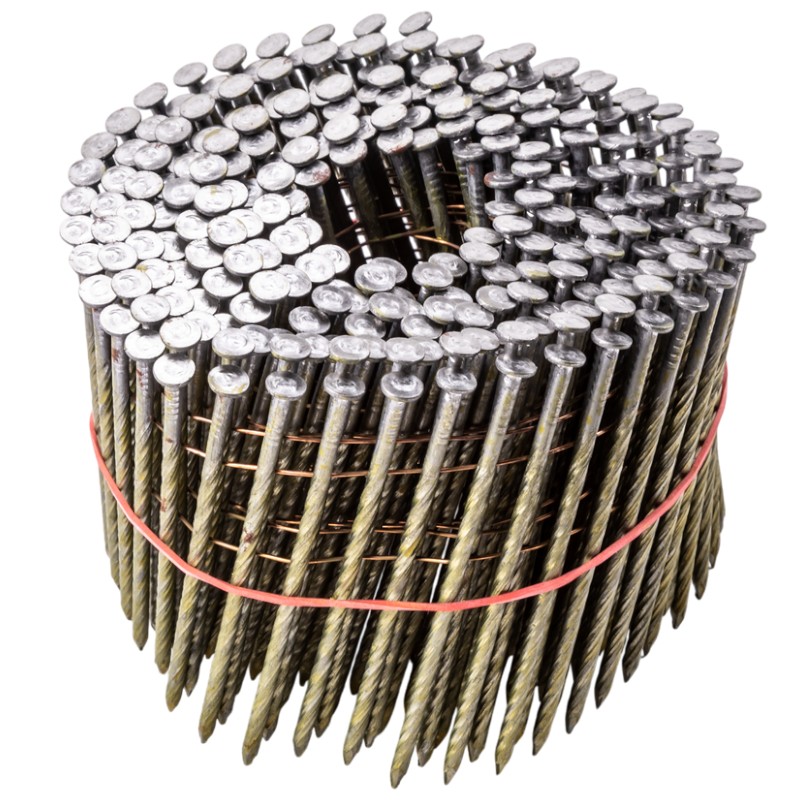 Гвозди барабанные FoxWeld AERO 6782 с винтовой накаткой с цинковым покрытием 28 х 80 мм 250 шт 262₽