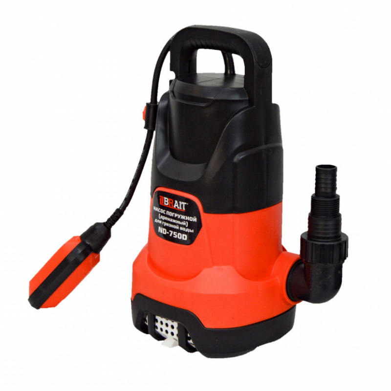 Насос дренажный погружной Brait ND-750D 23.01.146.077, 208л/м, 750Вт, до 35 мм, максимальный напор 8м в Иваново