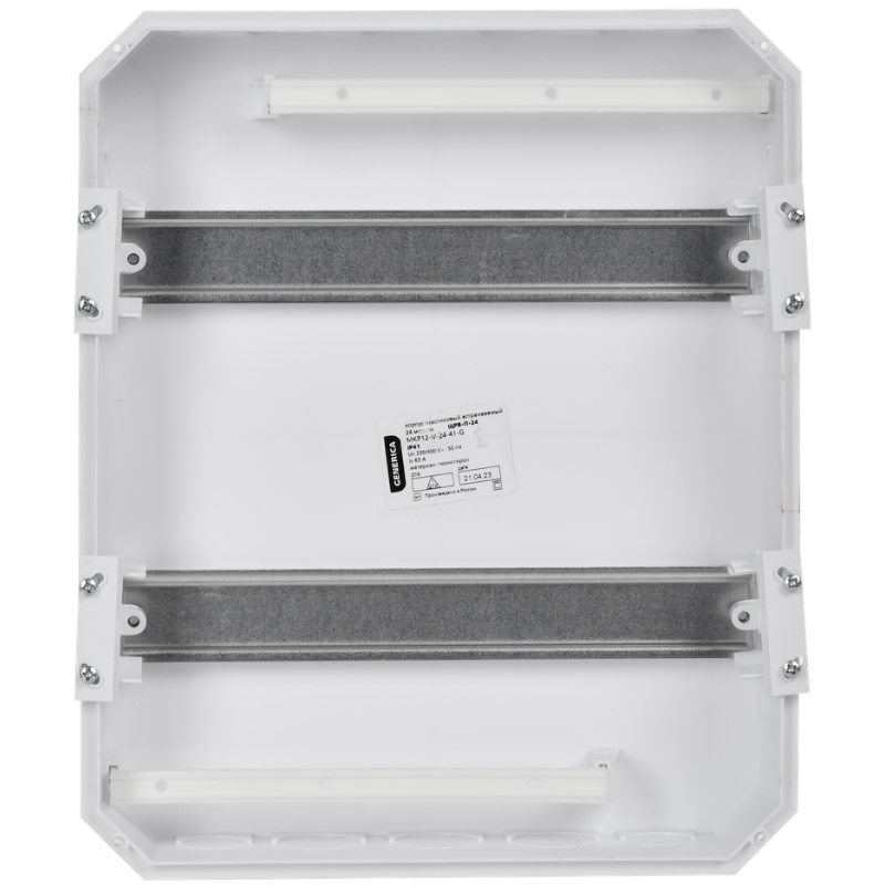 Корпус пластиковый IEK GENERICA ЩРВ-П-24 MKP12-V-24-41-G черн. прозр. дверь IP41 в Переславле