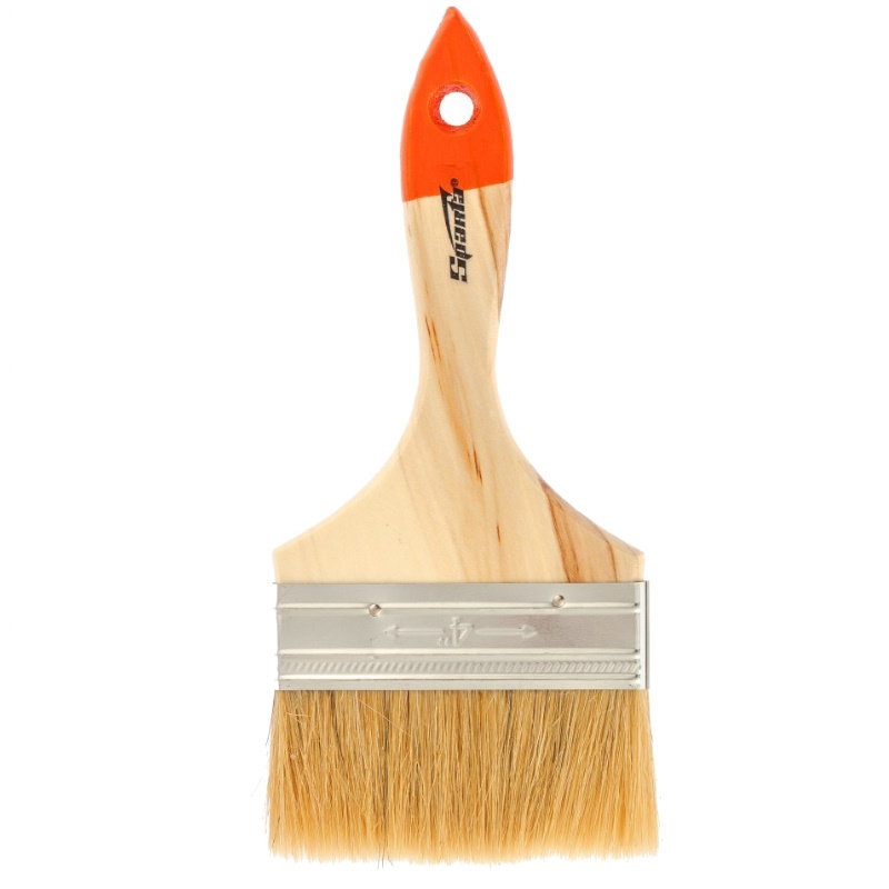 Плоская кисть Sparta 824455, Slimline 4" (100мм), натуральная щетина, деревянная ручка  в Вологде