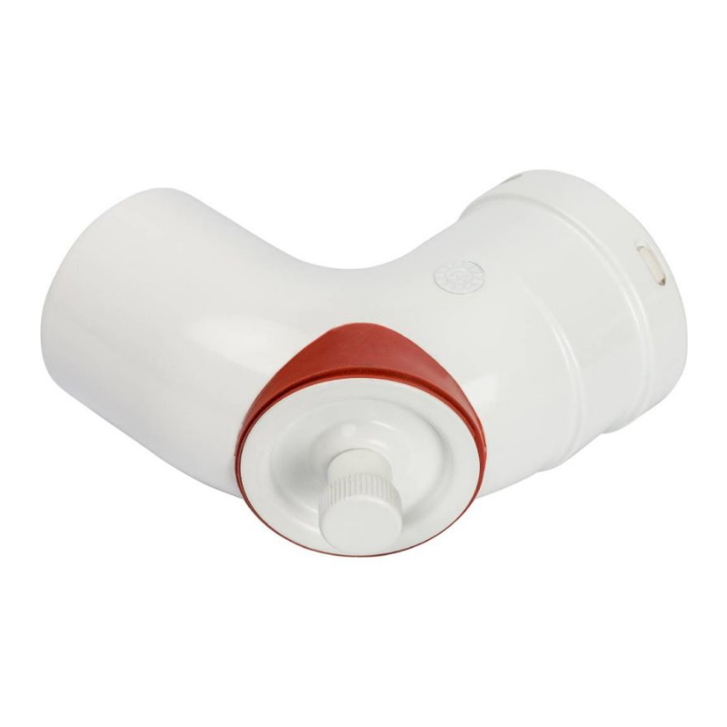 Элемент дымохода отвод 90° Stout SCA-0080-010090 DN80 с инспекционным патрубком в Вологде