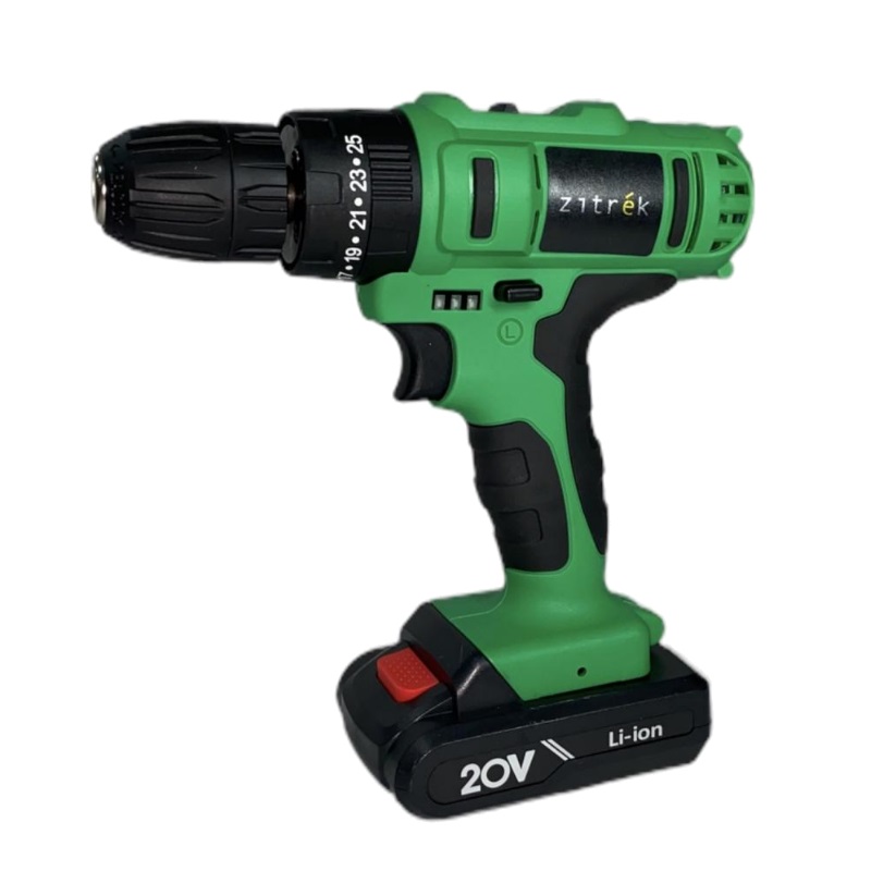 Дрель аккумуляторная ударная Zitrek Crusher 21-Li 063-4055 2xАКБ 20В Li-ion ЗУ кейс бита 3441₽