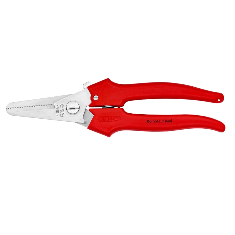 Ножницы комбинированные Knipex KN-9505190 для реза картона, пластика, фольги, 190 мм, нержавеющая хирургическая сталь