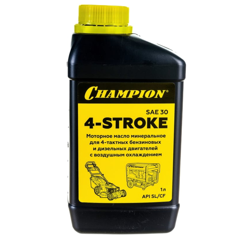Масло Champion SAE 30 952852, для 4-тактных двигателей, минеральное API SL/CF, 1литр в Иваново