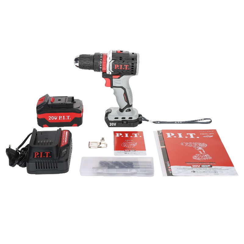 Дрель ударная аккумуляторная бесщёточная P.I.T. PSB20H-10C/1 X-DRIVER (20 В, 40 Нм, 2 скорости, 1х2.4Ач, ЗУ) в Александрове
