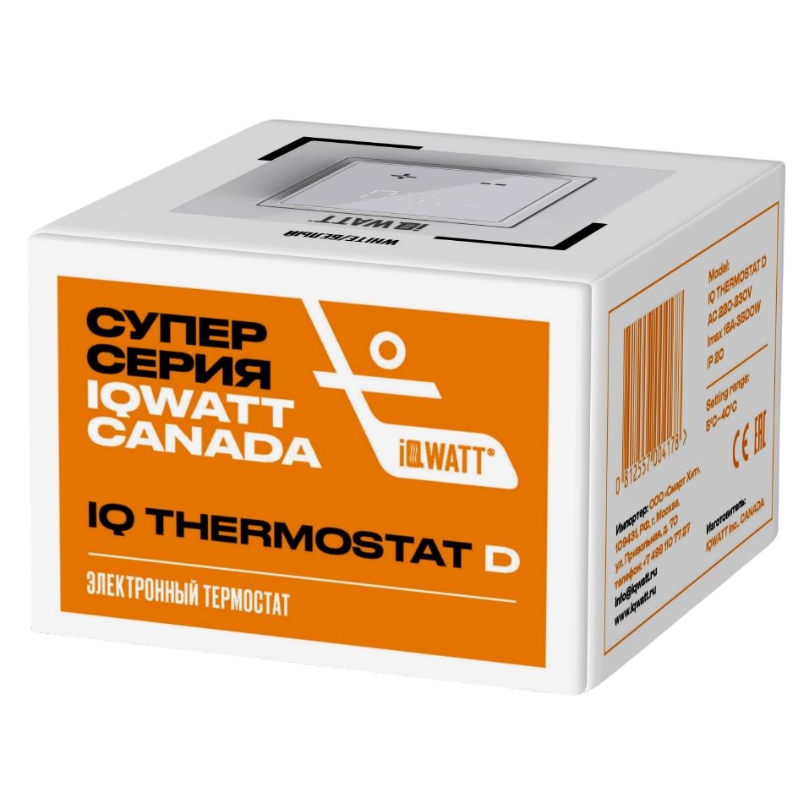 Термостат электронный Iqwatt IQ THERMOSTAT D 400427 (серебристый металлик) в Твери