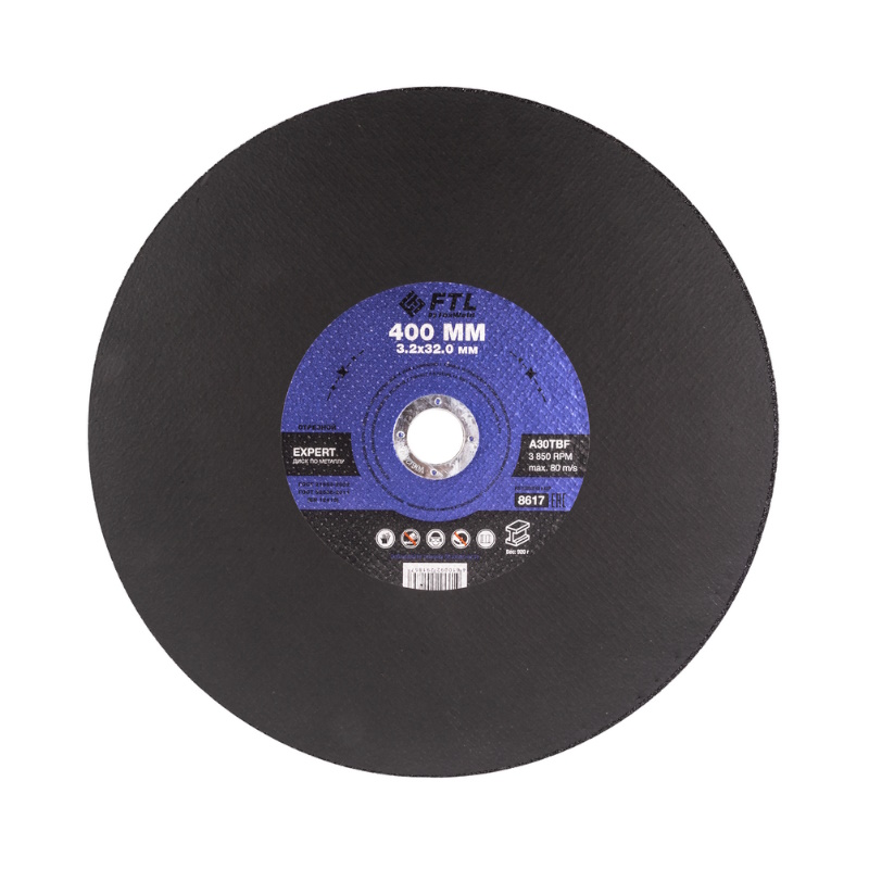Круг отрезной по металлу FTL FTL Expert 8617 400 х 32 х 320 мм A30TBF 330₽