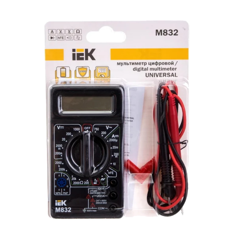 Мультиметр цифровой IEK Universal M832 TMD-2S-832 в Ярославле