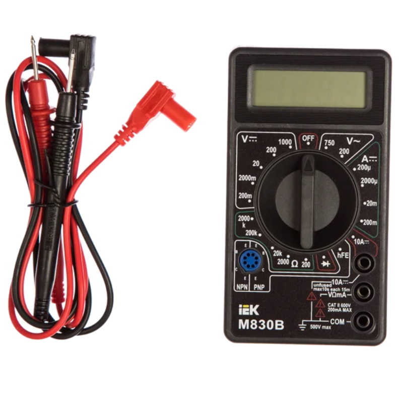 Мультиметр цифровой IEK UNIVERSAL M830B TMD-2B-830