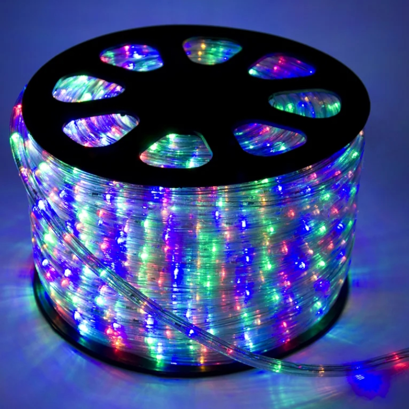 Шнур светодиодный Космос Дюралайт KOC-DL-3W13-RGB 390964, 3W 3.4Вт/м IP65 220В d13мм мульти (уп.100м) в Угличе